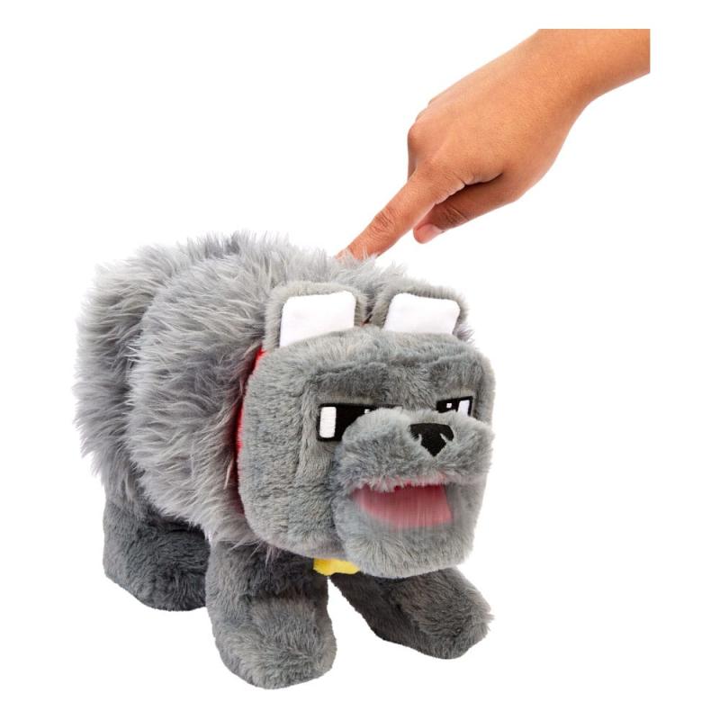 A Minecraft Movie Plush Figure Dennis the Wolf 20 cm 2