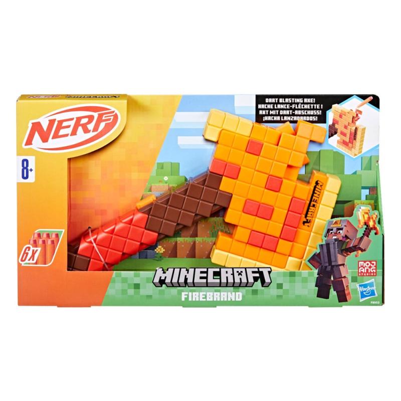 Minecraft Dungeons NERF Firebrand Dart-Blasting Axe