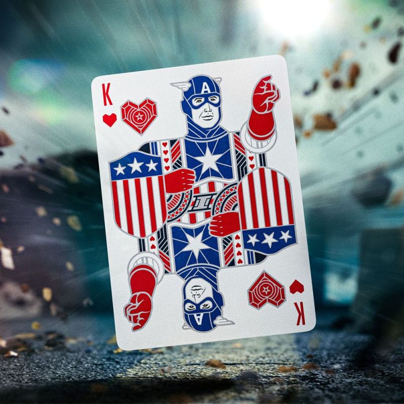 Captain America Playing Cards Patriotic Design 1