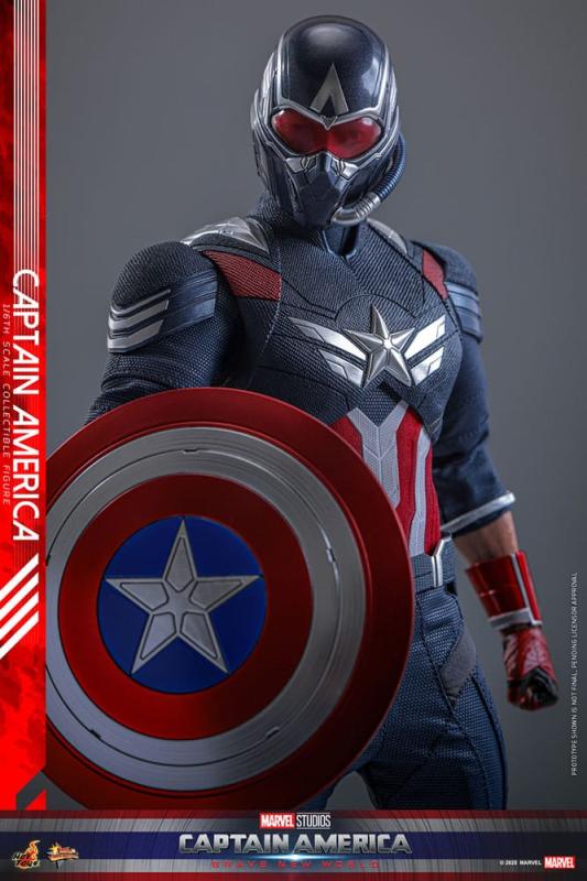 Captain America: Brave New World Movie Masterpiece Action Figure 1/6 Captain America 30 cm 9