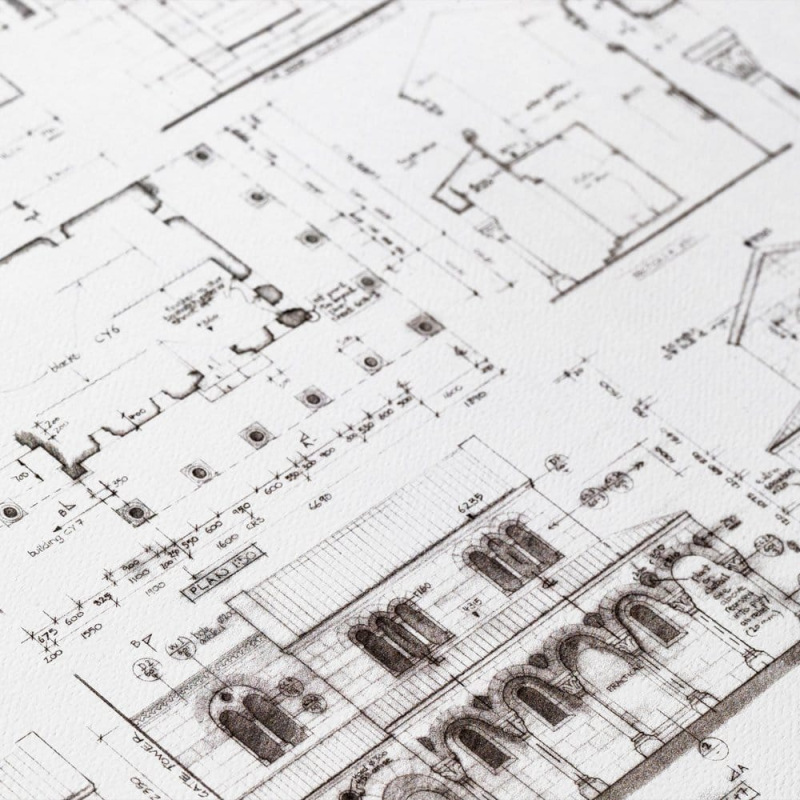 Lord of the Rings Blueprint Art Print The Courtyard of Minas Tirith 59 x 42 cm 2