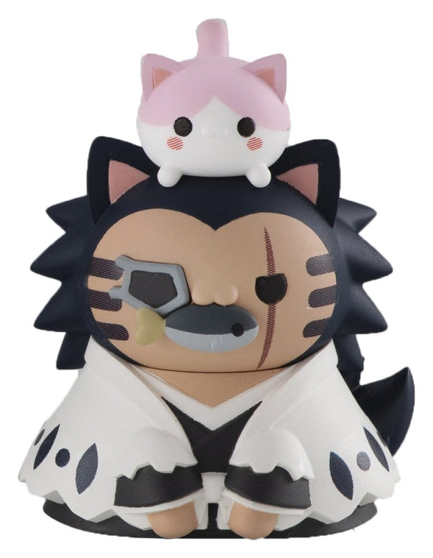 Bleach Mega Cat Project Minifigures 3 cm Thousand-Year Blood War Bleach Nyan Blind Box Display (8) ( 8