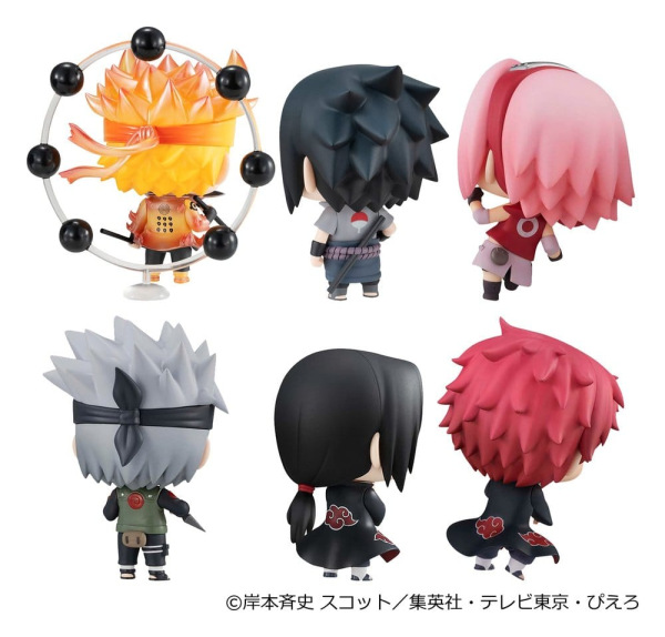 Naruto Shippuden ChimiMega Series Mini Figures Mascot Collection 1 6 cm Blind Box Display (6) 7
