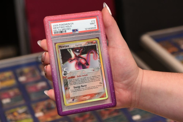 Evoretro Bumper for PSA Graded Card Slab Gradient Pink-Purple Glitter 2