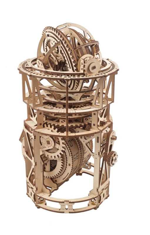 Ugears 3D Wooden Puzzle Sky Watcher Tourbillon Table Clock 12