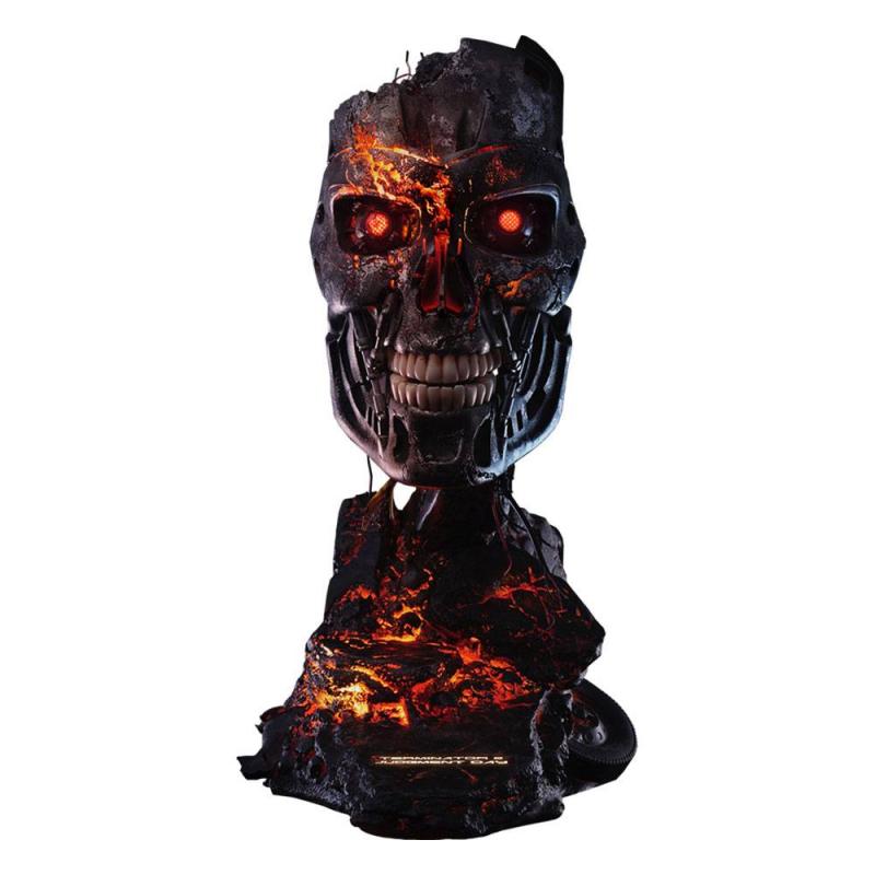 Terminator 2: Judgment Day Replica 1/1 T-800 Endoskeleton Mask Battle Damaged Version 46 c