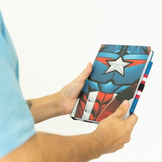 Marvel Captain America Premium Notebook with Pen Uniform A5 4