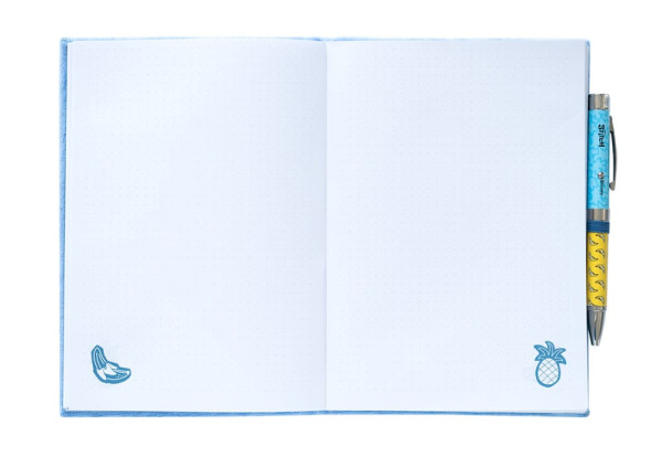 Stitch Premium Plush Notebook A5 with pen Tropical 2