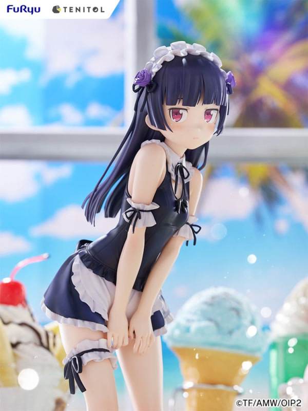 Ore no Imouto ga Konna ni Kawaii Wake ga Nai. Tenitol Tall PVC Statue Kuroneko swimsuits maid Ver. 2 8