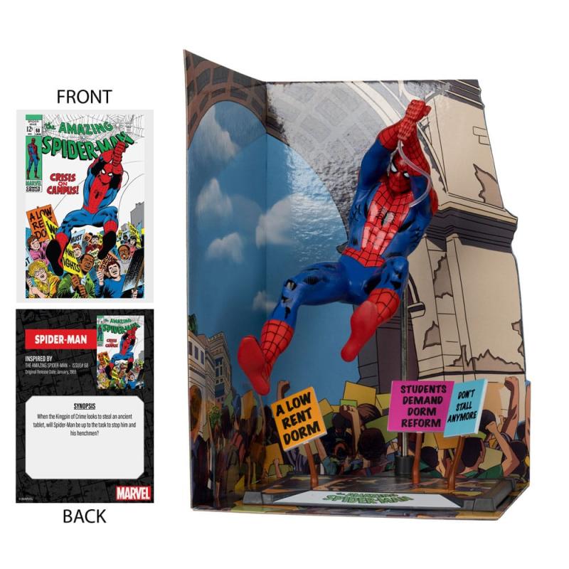 Marvel Collection PVC Statue 1/10 Spider-Man & Scene Gold Label (The Amazing Spider-Man #68) 15 cm