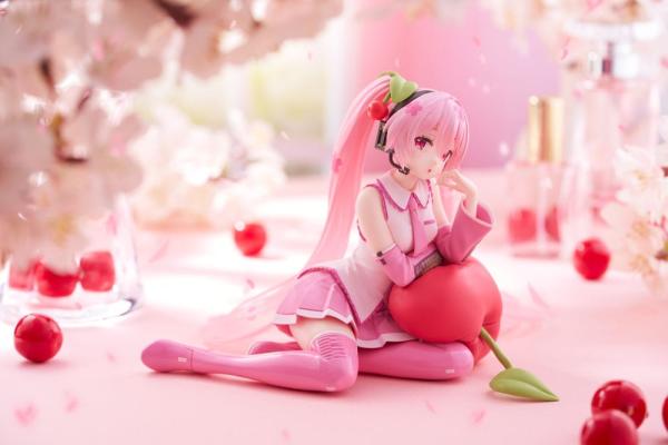 Hatsune Miku PVC Statue Desktop Cute Figure Sakura Miku Cherry Cushion Ver. 13 cm 9