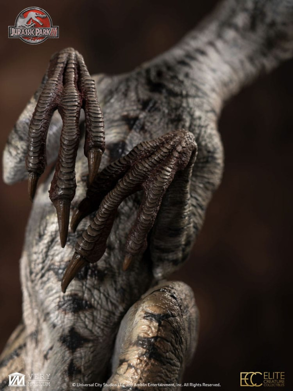 Jurassic Park III Maquette 1/4 Female Velociraptor White Queen 103 cm 9