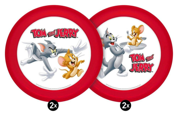 Tom & Jerry Plate 4-Pack 21 cm