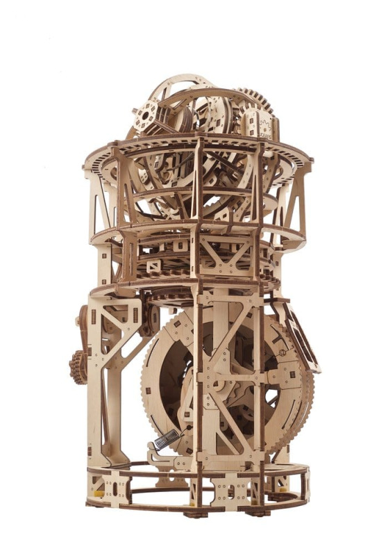 Ugears 3D Wooden Puzzle Sky Watcher Tourbillon Table Clock 2