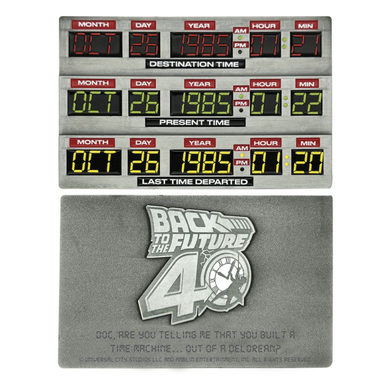 Back To The Future Ingot 40th Anniversary Time Circuits Limited Edition 4