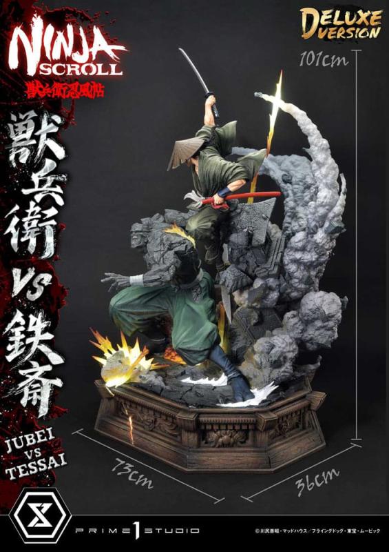 Ninja Scroll Ultimate Premium Masterline Series Statue 1/4 Jubei Versus Tessai Deluxe Bonus Version