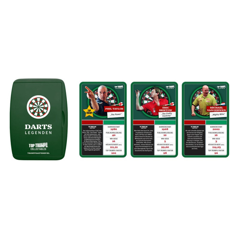 Darts Card Game Top Trumps Collectables Legenden *German Version* 4