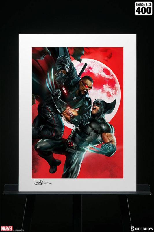 Marvel: Wolverine vs Blade - Art Print 46 x 61 cm - unframed - Sideshow