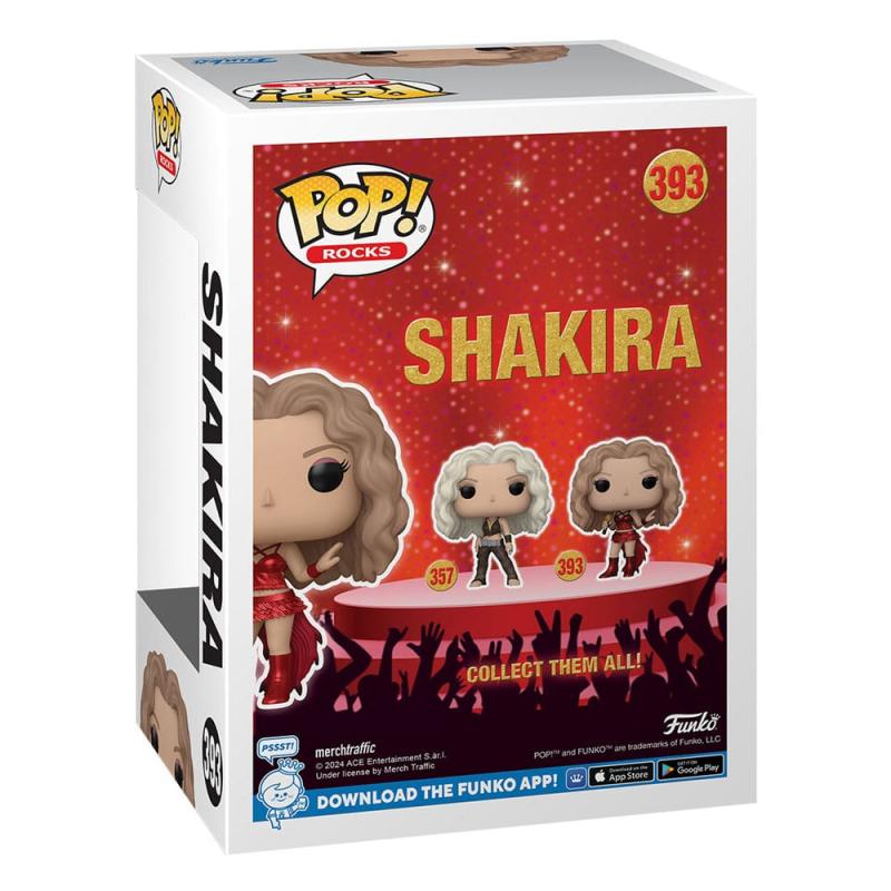 Shakira POP! Rocks Vinyl Figure Shakira(Super Bowl) (Metallic) 9 cm