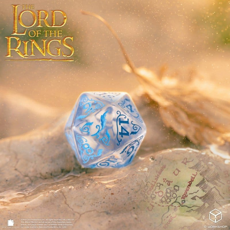 The Lord of the Rings Dice Set of 7 Rivendell (Water) 7