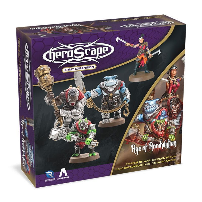 Heroscape Army Expansion Embers of War: Crimson Widow & Dreadnoughts of Caraway Cavern *English Vers