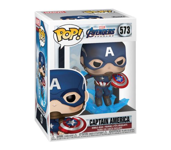 Avengers: Endgame POP! Movies Vinyl Figure Captain America w/Broken Shield & Mjölnir 9 cm