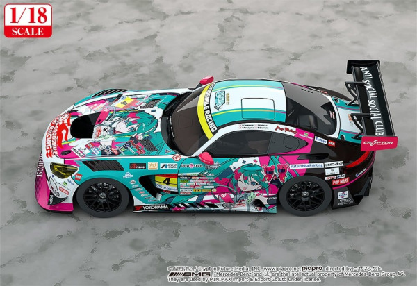 Hatsune Miku GT Project Vehicle 1/18 Good Smile Hatsune Miku AMG 2025 Season Opening Ver. 26 cm 3