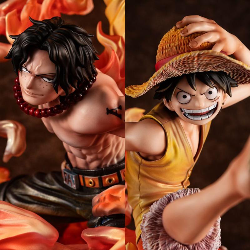 One Piece P.O.P NEO-Maximum PVC Statue Luffy & Ace Bond between brothers 20th Limited Ver. 25 cm 1