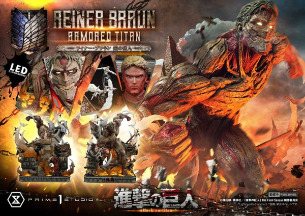 Attack on Titan (TV animation) Ultimate Diorama Masterline Statue Reiner Braun Armored Titan Bonus V 7