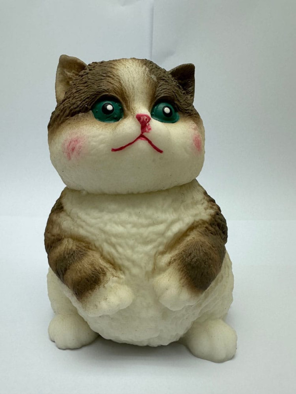 Fun Maker Squishy Fidget Toy Dark Brown Cat 11 cm 4