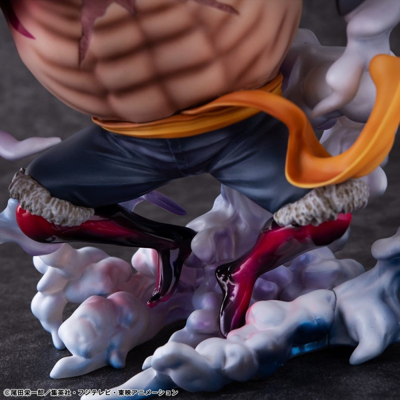 One Piece Portrait.Of.Pirates SA-Maximum PVC Figure Monkey D. Luffy Gear 4 Bounce-Man 10th Limited V 10