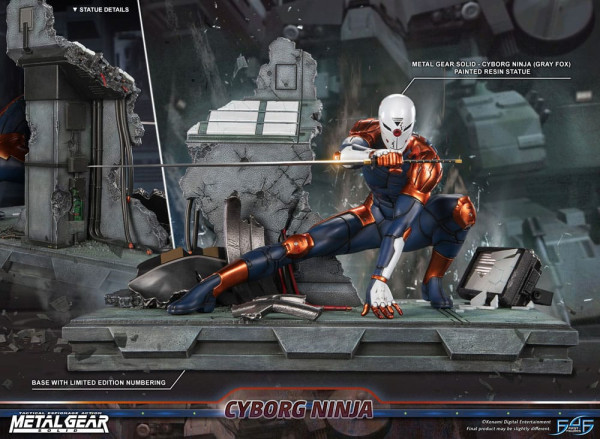 Metal Gear Solid Statue Cyborg Ninja (Gray Fox) 41 cm 1
