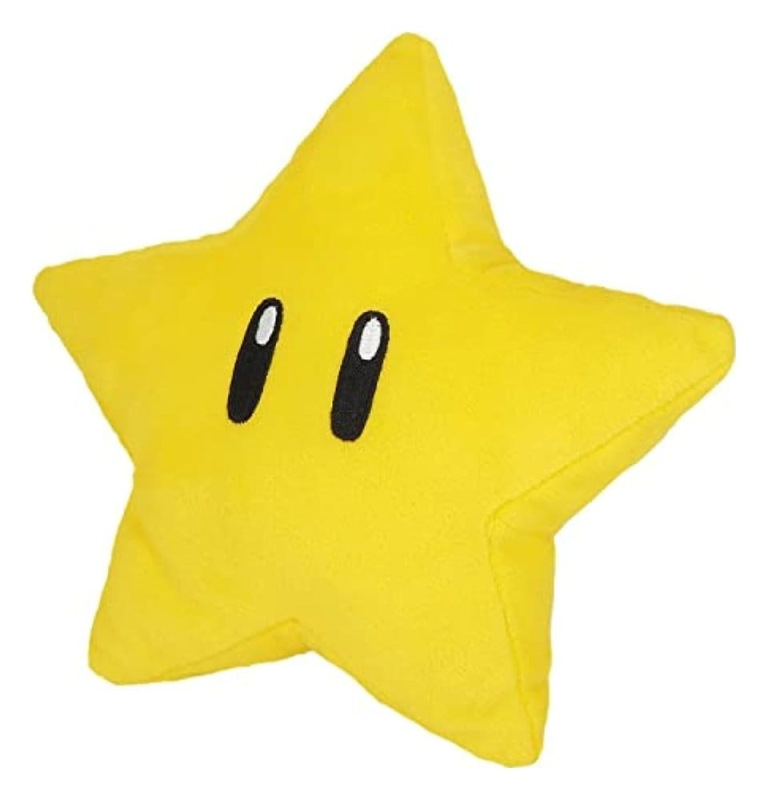 Super Mario Plush Figure Super Star 18 cm