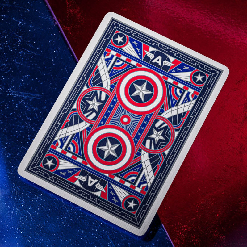 Captain America Playing Cards Patriotic Design 2