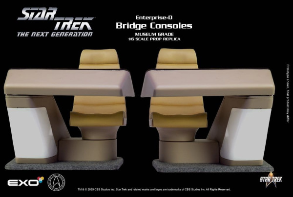 Star Trek: The Next Generation Replica 1/6 Enterprise-D Bridge Consoles Set 3