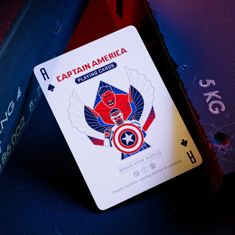 Captain America Playing Cards Patriotic Design 3