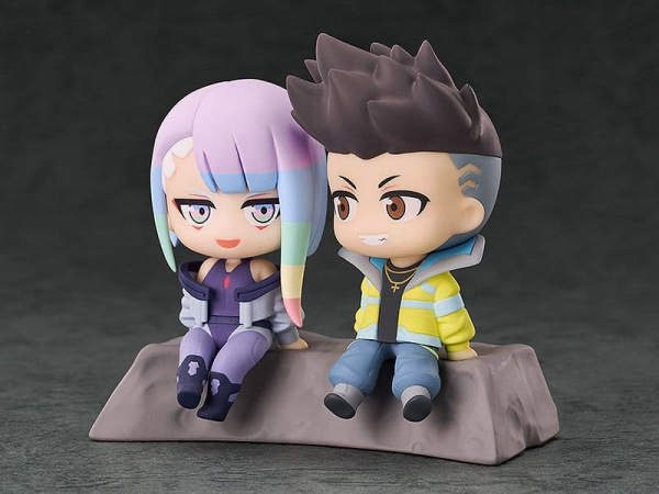 Cyberpunk: Edgerunners Qset+ PVC Figures 2-Pack David & Lucy 8 cm 3