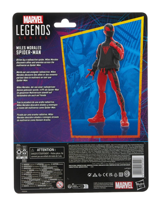 Spider-Man Marvel Legends Retro Collection Actionfigur Miles Morales Spider-Man 15 cm 10