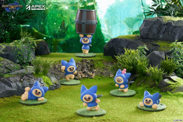 Monster Hunter Rise Trading Figure 6-Pack Felyne Cat 1