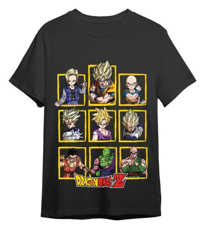 Dragon Ball Z T-Shirt Characters Black Size M 1