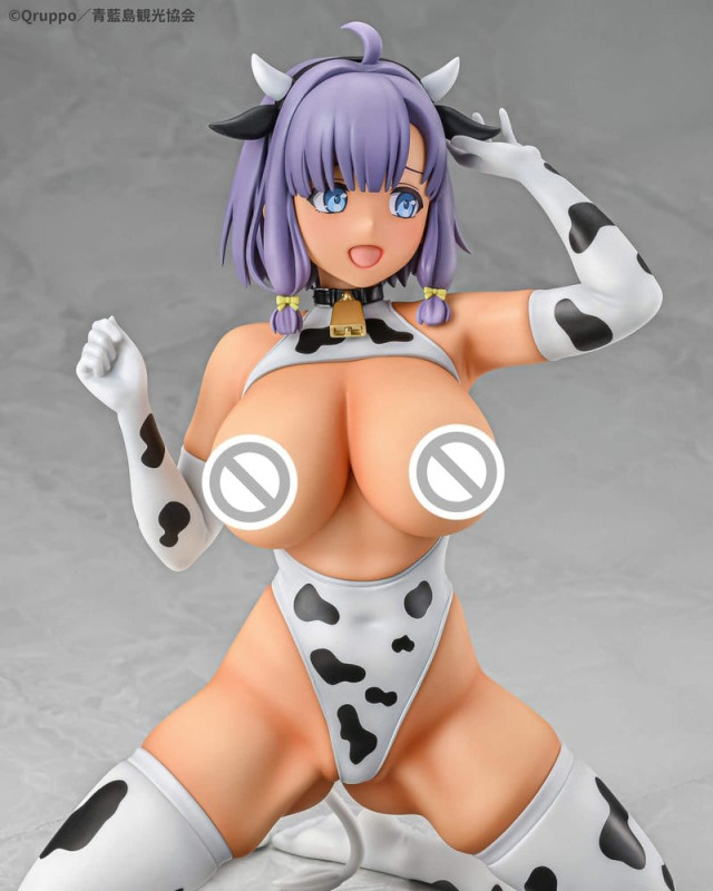 Nukitashi The Animation PVC Statue 1/5 Misaki Hotori Cow print costume Tanned Ver. 22 cm 7