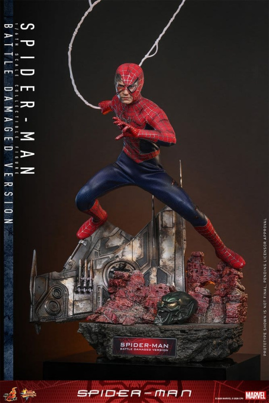 Spider-Man Movie Masterpiece Action Figure 1/6 Spider-Man (Battle Damaged Version) 30 cm 5