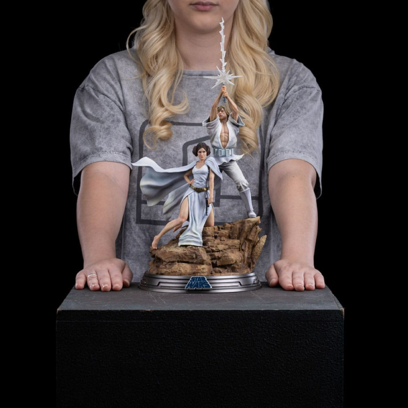 Star Wars Deluxe Art Scale Statue 1/10 Luke and Leia 41 cm 13