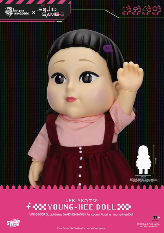 Squid Game Syaking Bang Figure/Coin Bank Young-Hee Doll Season 3 48 cm 5