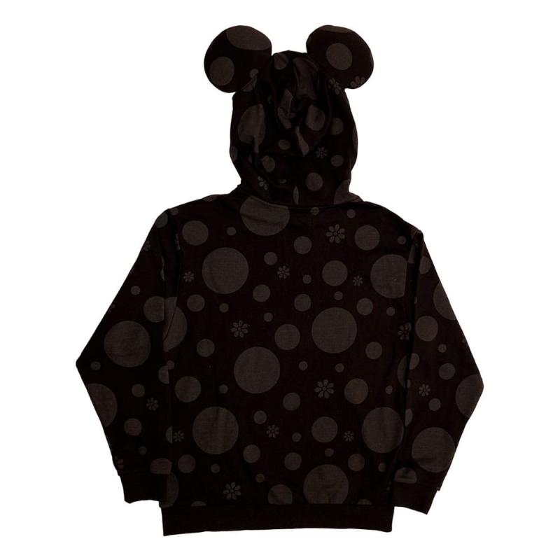 Disney by Loungefly Hoodie Sweater Unisex Minnie Rocks the Dots Florals Size L 7