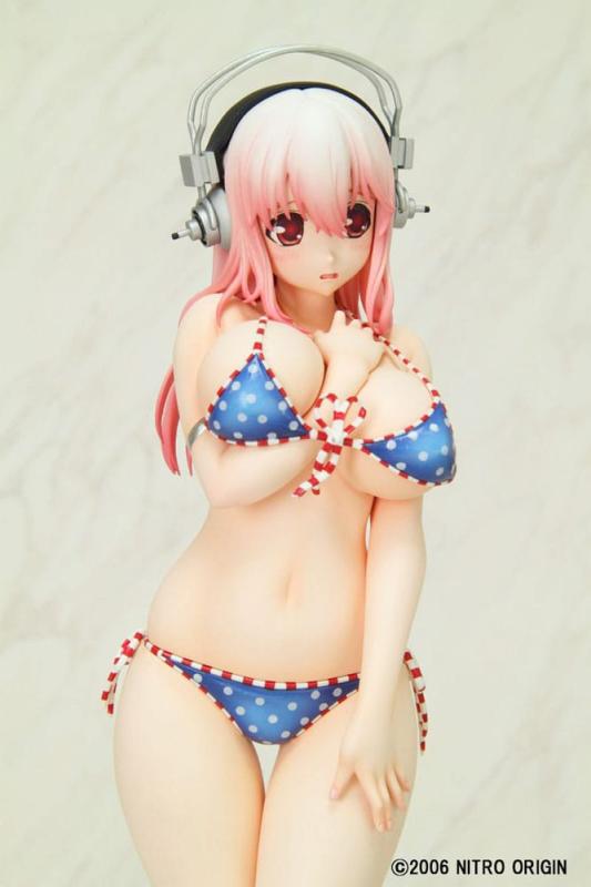 Nitro Super Sonic PVC Statue 1/6 Super Sonico Paisura Bikini Ver. Re-Run 28 cm