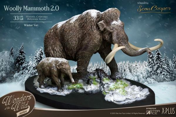 Historic Creatures The Wonder Wild Series: The Woolly Mammoth 2.0 22 cm Statue - X-Plus