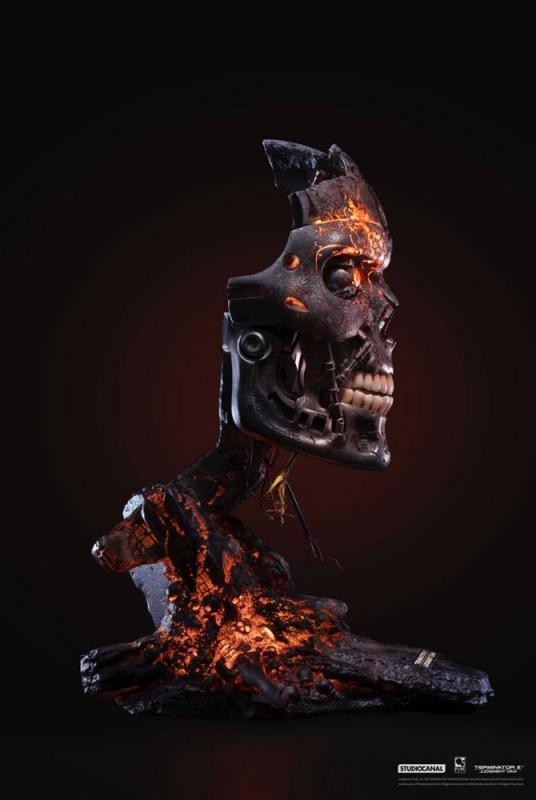 Terminator 2: Judgment Day Replica 1/1 T-800 Endoskeleton Mask Battle Damaged Version 46 c
