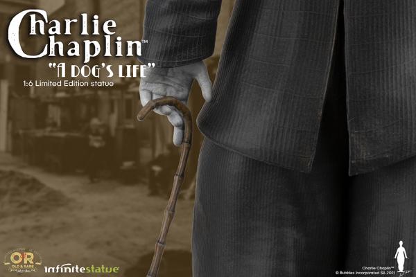 CHARLIE CHAPLIN 40 cm W/LIGHT OLD&RARE STATUE - Infinite Statue