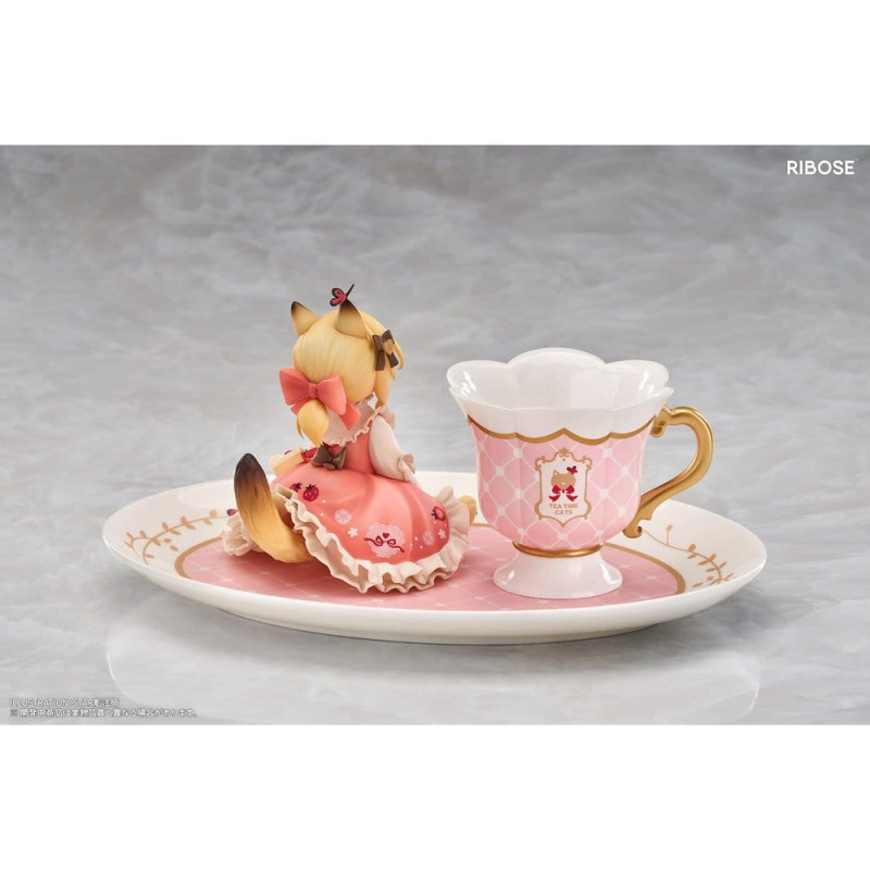 Original Character DLC Series PVC Figure Tea Time Cats Orange Cat 10 cm 3